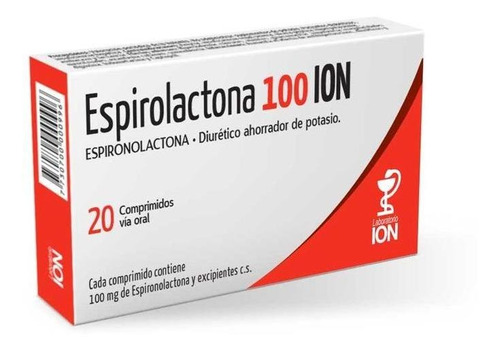 Espirolactona Ion 100mg X 20 Comp