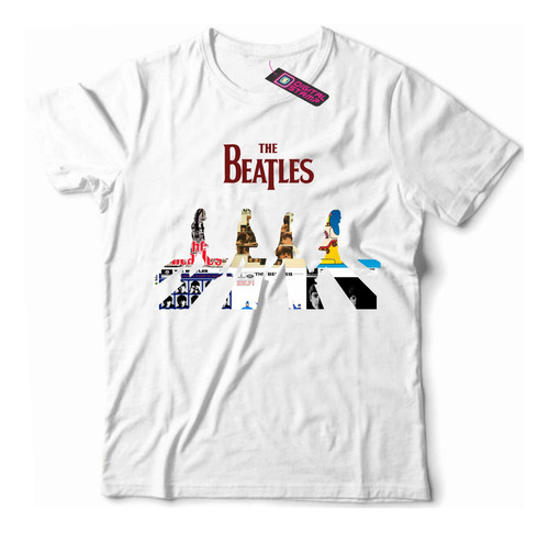 Remera The Beatles Abbey Road Rp35 Dtg Premium