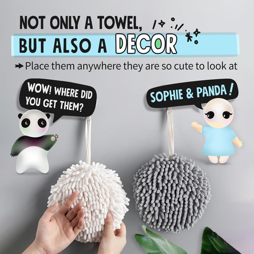 A 2 Piece Plush Ball Towel Bath Towel Set Bathroom Towels