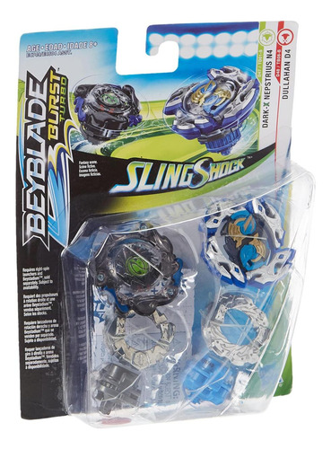 Beyblade Burst Turbo Slingshock Dual Pack Dullahan D4 Y Dark
