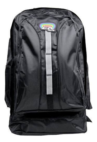 Mochila Bolsa Estradeira Cr California Racing Preta G Cor Preto