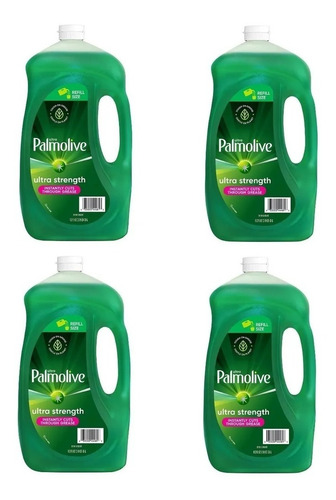 4 Jabones Para Trastes Palmolive Ultra Strength 3 Litros