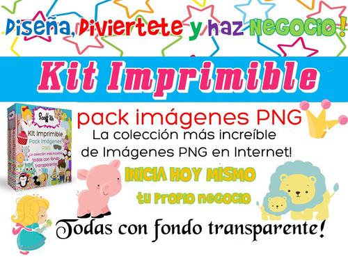 Kit Imprimible Pack Imagenes Png Scrap + Candy Bar + Regalos