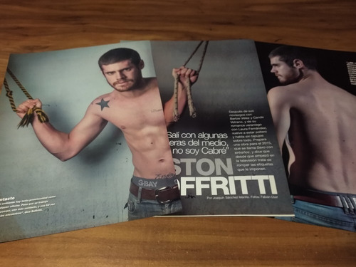 (ar639) Gaston Soffritti * Clippings Revista 3 Pgs * 2014 (Usado)