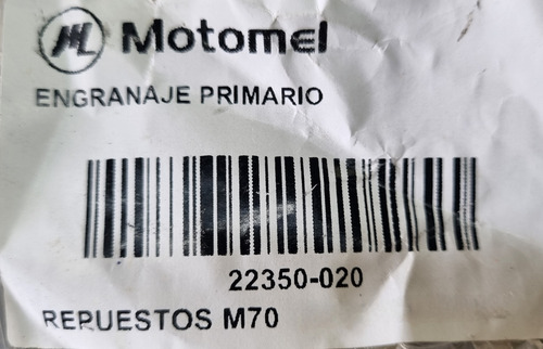 Engranaje Primario 69 Dientes Motomel Eco 70 C70 Original!