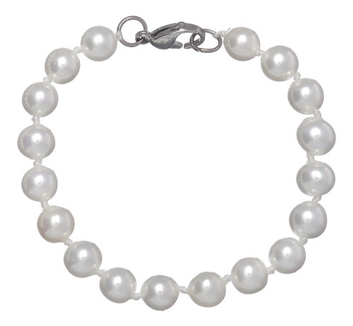 Juego Collar Aretes Pulsera Perlas Naturales Blanco Plata925