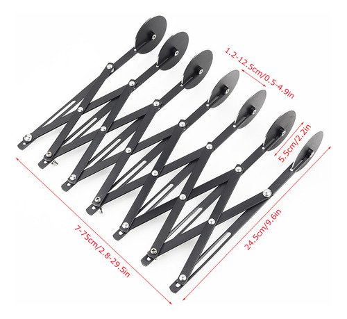 Cortador De Masa De Pizza Ajustable De Acero Inoxidable Con