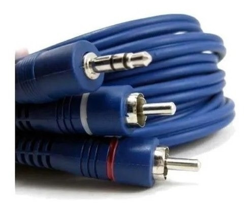 Imagen 4 de 5 de Cable 2m Audio Miniplug 3.5mm A 2 Rca Artekit C3.5stx2rca2