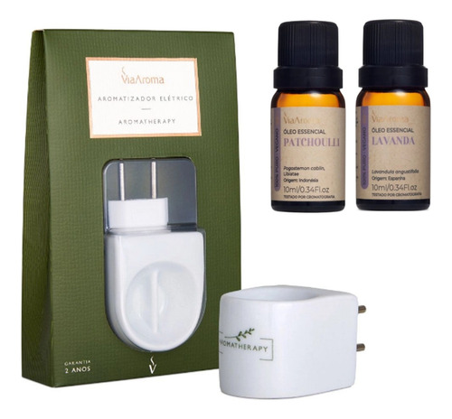 Kit Aromatizador Porcelana Relaxamento Lavanda E Lemongrass