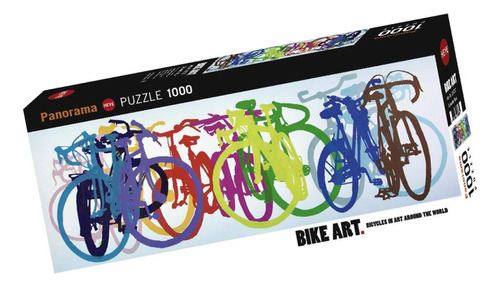 Rompecabezas Bike Art : Bicicleta Colores 1000 Piezas