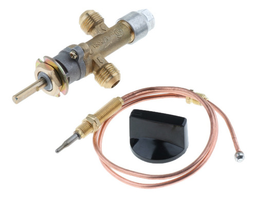 Válvula De Control De Cobre Con Termopar Y Perilla, Rosca