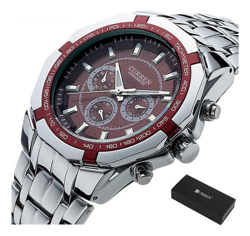 Reloj De Cuarzo Impermeable Curren Business Sports