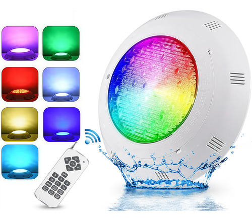 Lamparas Para Alberca 36w Luces Led Rgb Con Control Remote