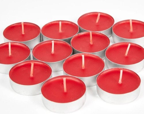 Set De  50 Velas Perfumadas De Forma Redonda 4cm