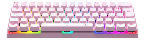 Teclado Gamer 60% T-dagger Arena Pink T-tgk321b-rgb Español Rosa Español Latinoamérica