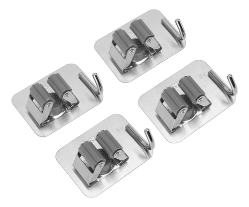 Soporte De Pared Para Escoba Para Fregonas, 4 Unidades