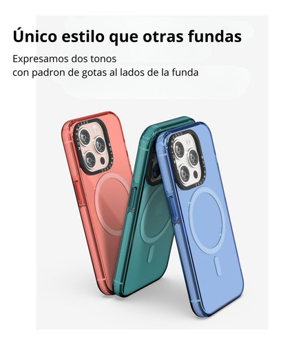 Funda Uso Rudo Rainbow Magsafe Diseño Para iPhone 12 Pro Max