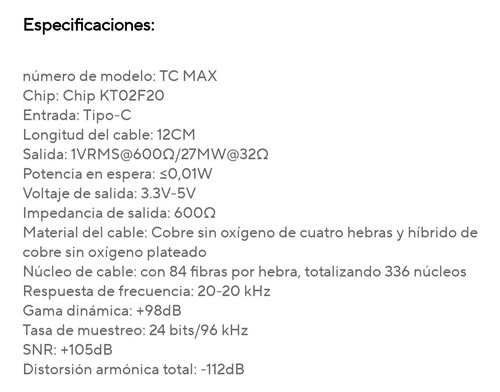 Dac Amplificador Para Audífonos Qkz Tc Max Black Negro 1 W