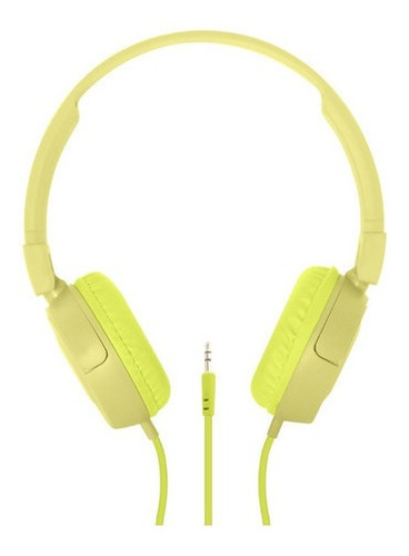 Audifonos On Ear Urbano Alambrico Cable De 1.2m Jack 3.5mm Color Amarillo