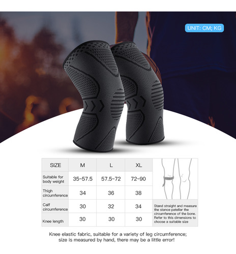 Rodillera Kneepads Con Diseño De Silicona Para Actividades