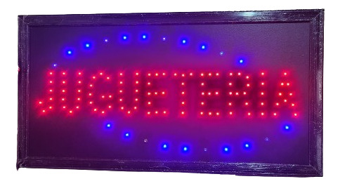 Cartel Led Jugueteria Luminoso De 48 X 25cm 220v