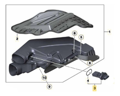 Sensor Masa Flujo Aire Maf Bmw 550i 4.2t V8 2013