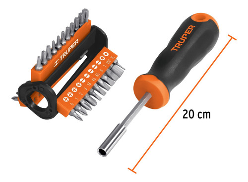 Desarmador Multipunta, Con 33 Puntas, Truper, 13595