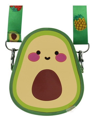 Mini Bolsa Crossbody Aguacate Kawaii Cute Silicon