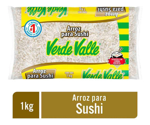 Arroz Sushi Verde Valle Bolsa 1kg