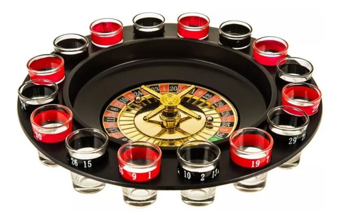 Juego De Mesa Ruleta De Casino Con Vasos Para Shot