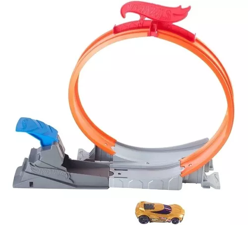 Pista Hot Wheels Loop Star Vuelta 360 Rei do Looping Mattel - Azul