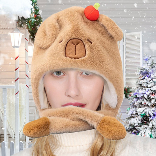 Gorro De Animal Con Orejas Gorro Cálido De Dibujos Animados
