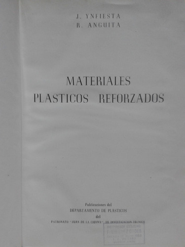 Materiales Plasticos Reforzados * Ynfiesta