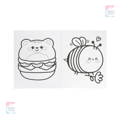Livro De Colorir Para Pintar Desenhos Kawaii Para Colorir | Happy Books