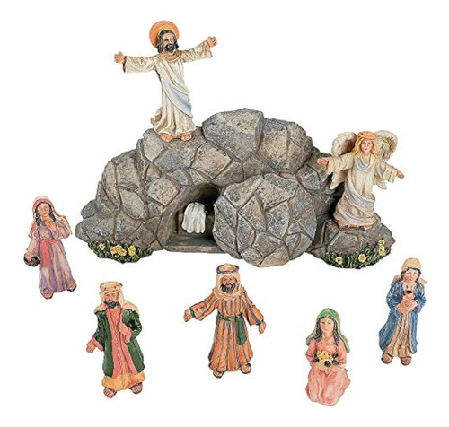 Juego De Resurrección De Jesús Para Pascua (8 Piezas Pintada