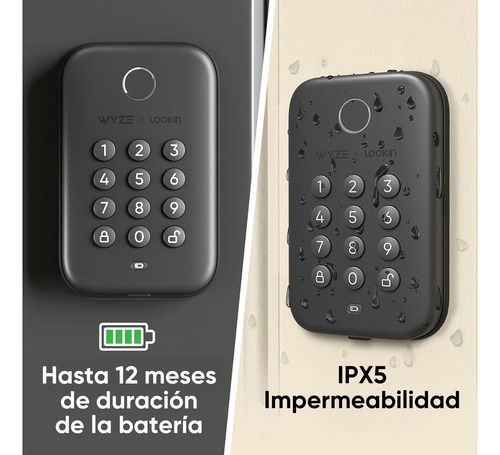 Wyze Lock Bolt - Sistema De Teclado Y Cerradura Inteligente