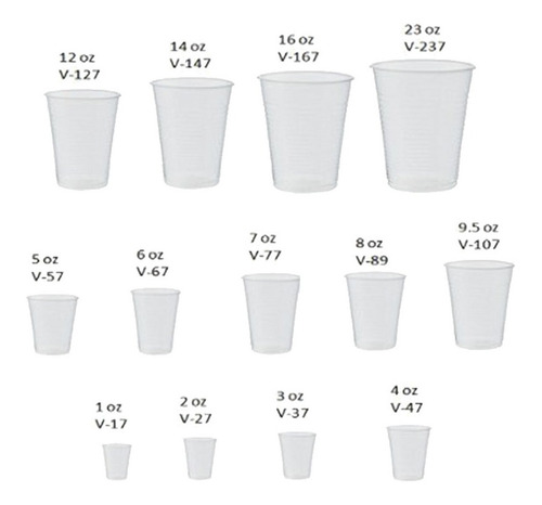 Vasos Plásticos V- 89 ( 260 Cc)