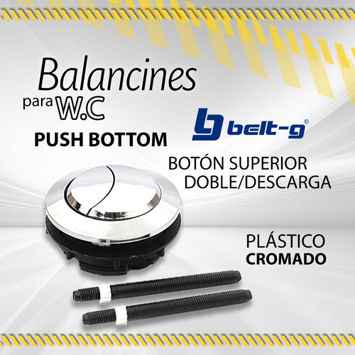 Balancin Belt-g Push Bottom Doble Descarga Gri-1403 /08656