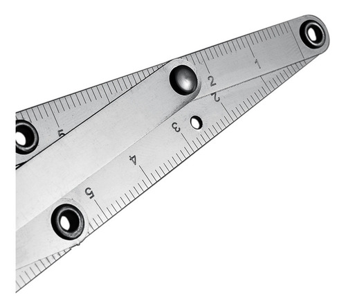 Imagen 6 de 6 de Regla De Ceja De Acero Inoxidable Plegable Ceja