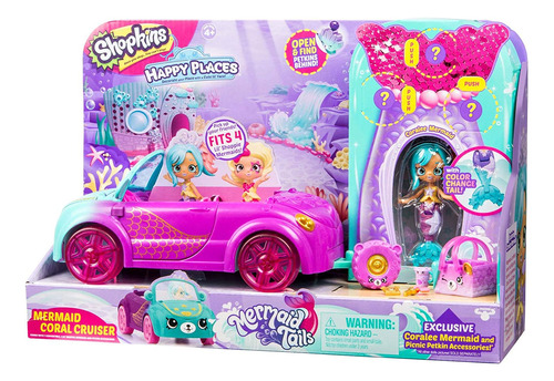 Shopkins Happy Places Sirena Convertible, Multicolor (b07dyl