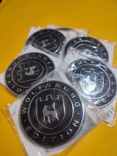 Par De Emblemas Wolfsburg Originales Volkswagen (Usado)