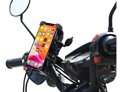 Cargador Soporte Celular Para Moto Stoik