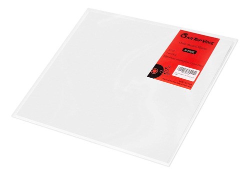 Vinyl Outer Sleeves, Gartopvoiz Set Of 50 Plastic Vinyl A...