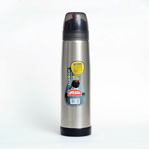 Imagen 2 de 6 de Termo Acero Luminox 1litro D+m Bazar