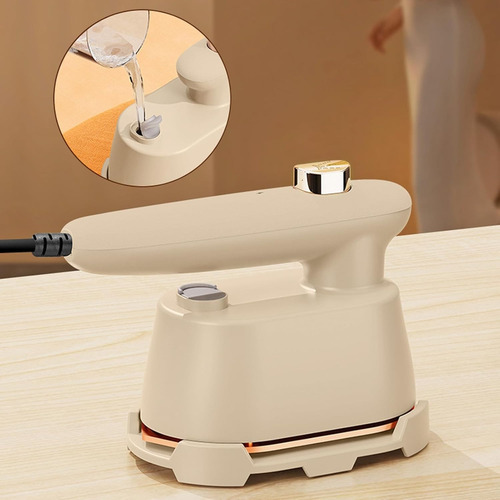 Plancha Portátil A Vapor Mini Plancha De Vapor Portátil Mano Beige