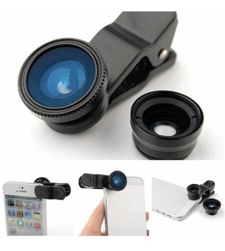 Lente Zoom Ojo De Pez Wide Macro iPhone Celular Tablet