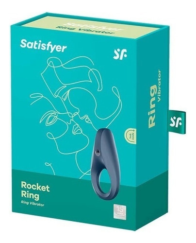 Satisfyer Rocket Anillo Peneano Vibrador Recargable Premium Color Negro