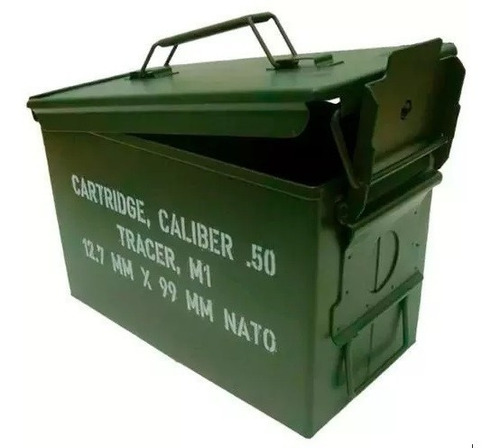 Caja Metal Militar,metalica,caja Herramientas Metal Grande