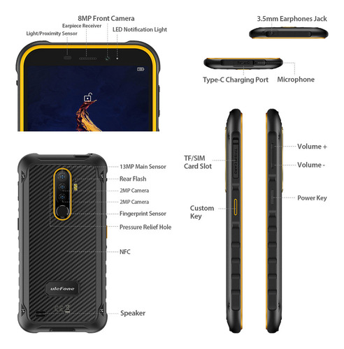 Ulefone Armor X8, 4g+64g, 5.7inch 4g Rugged Phone