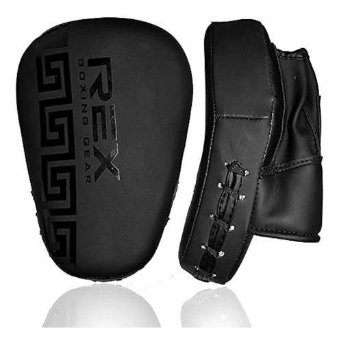 Boxing Pads Focus Mitts, Rexene Leather Curved Hand Pad With